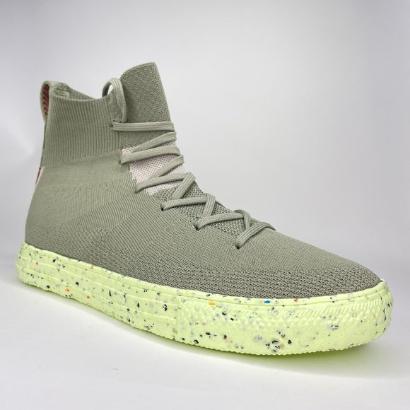 Converse Chuck Taylor All Star Crater Knit Hi Green  Mens 8.5 Wmn 10.5 170869C - Picture 1 of 8
